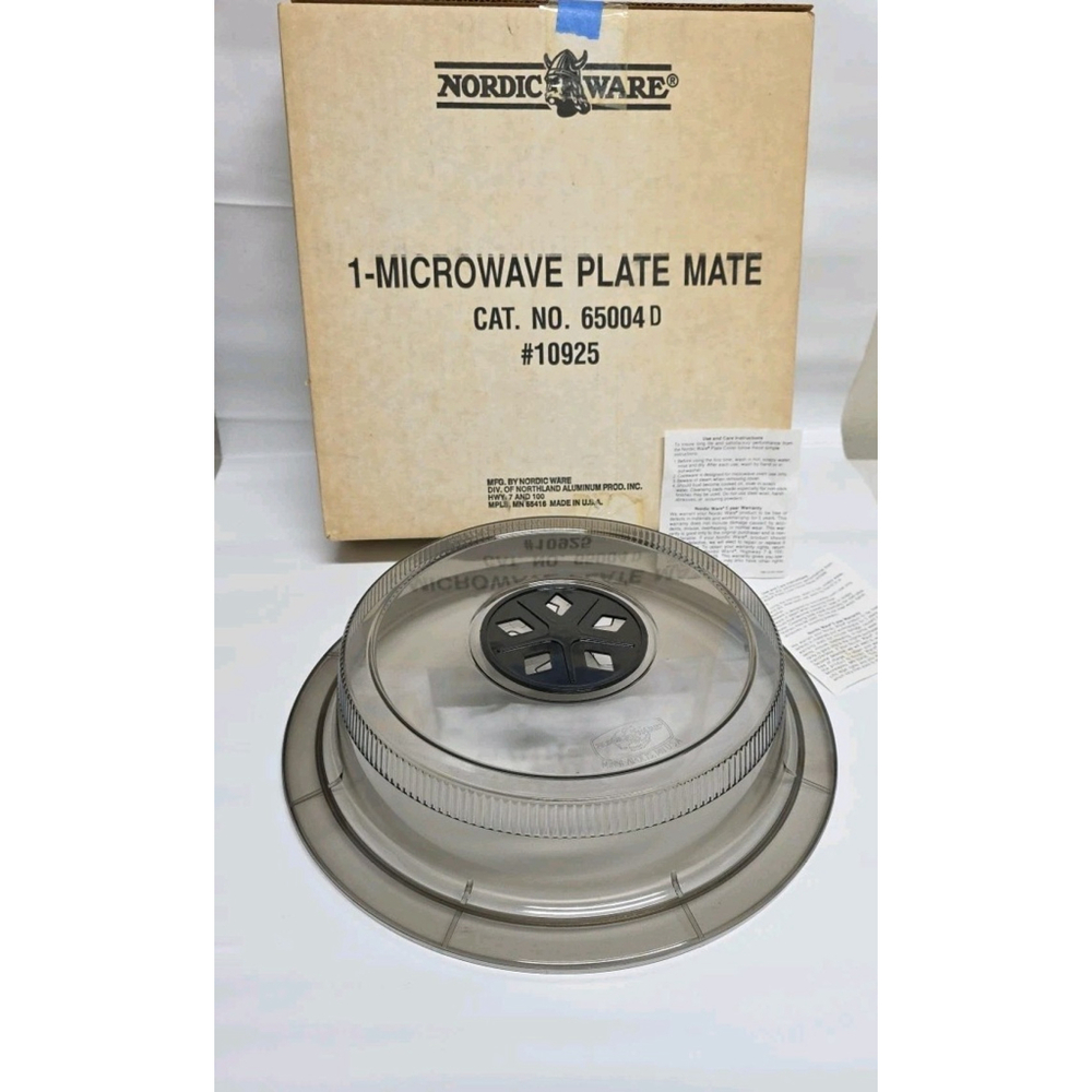 Vintage Nordic Ware Microwave Plate Mate Cover Splatter Lid